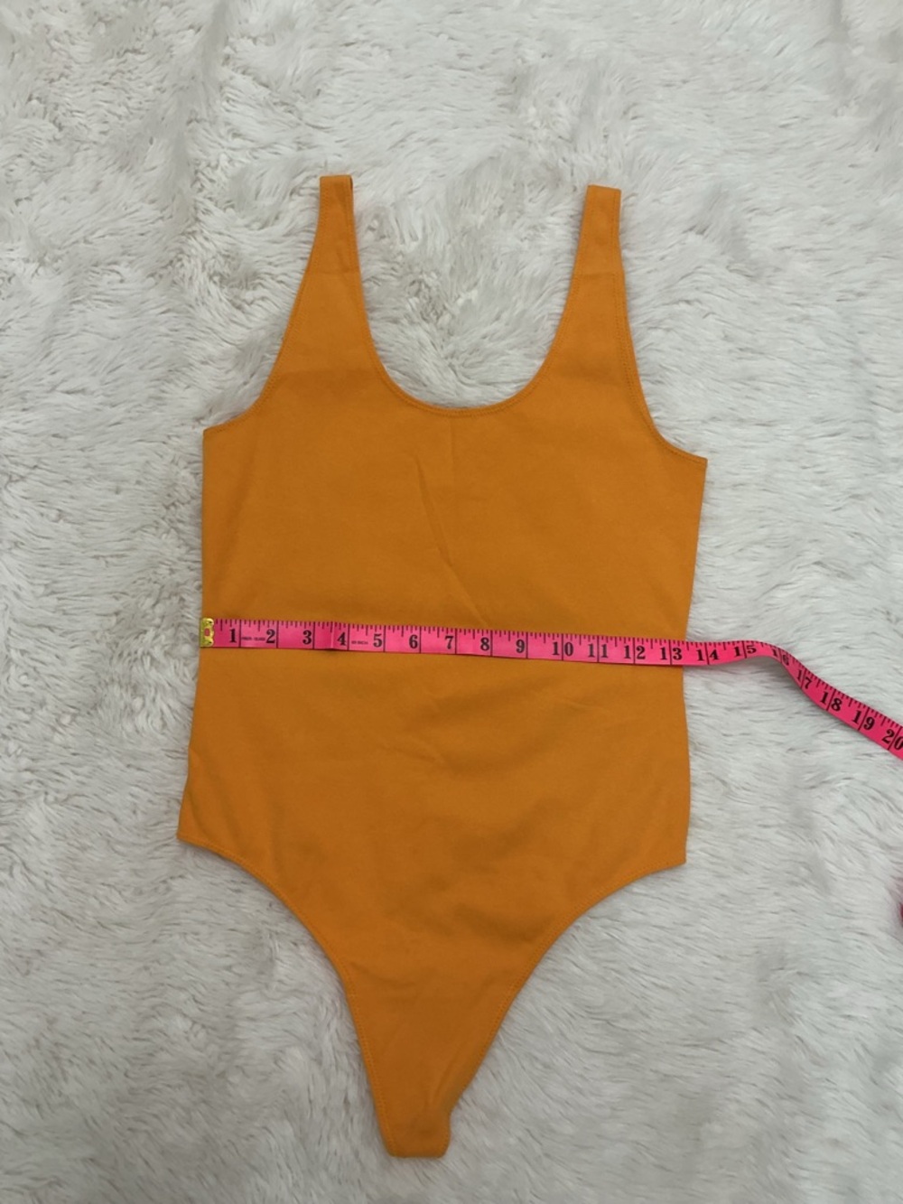 💜 Wilfred Free - Orange Scoop Neck Bodysuit - Picture 3 of 4